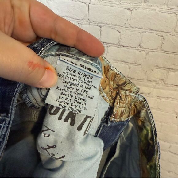 Adiktd Blue Straight Leg Jeans with Natural Fade - Picture 8 of 8